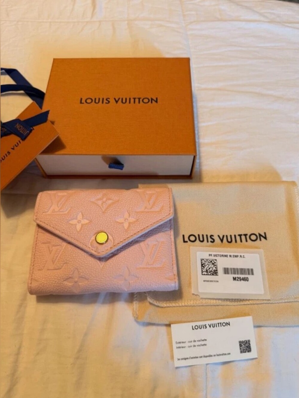 Louis Vuitton Empreinte Victorine Wallet Confetti Pink
